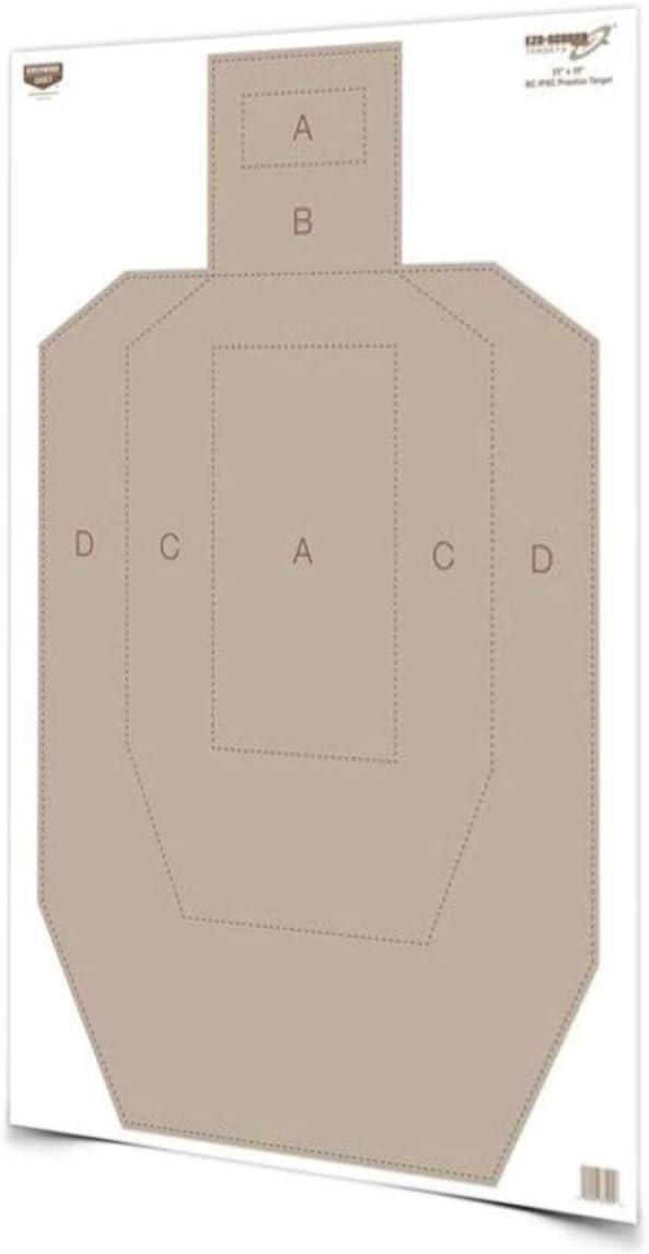 image:imageBirchwood Casey 23 x 35 EzeScorer IPSC Practice ShootUp Brilliant White Paper Targets for Indoor and Outdoor Use100 Targets