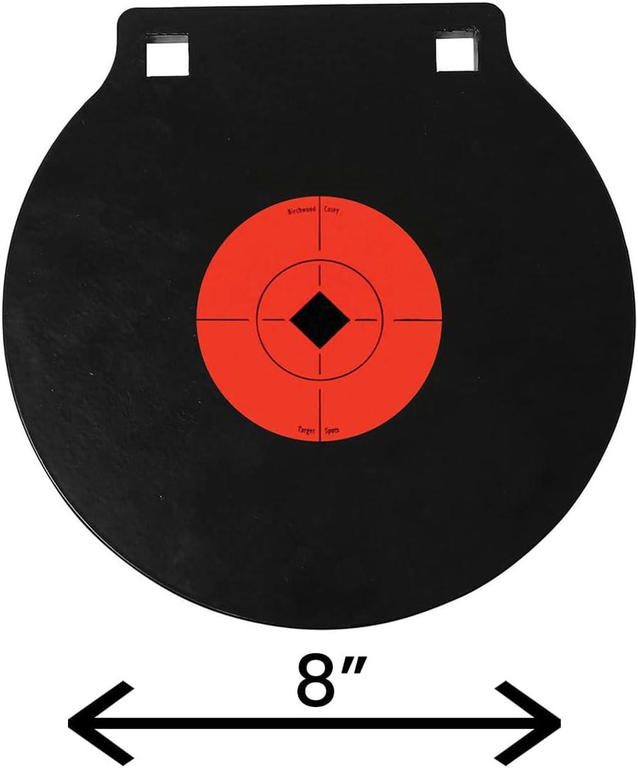 image:imageBirchwood Casey AR500 Steel Double Hole Gong 38 Thick Metal Shooting Target8