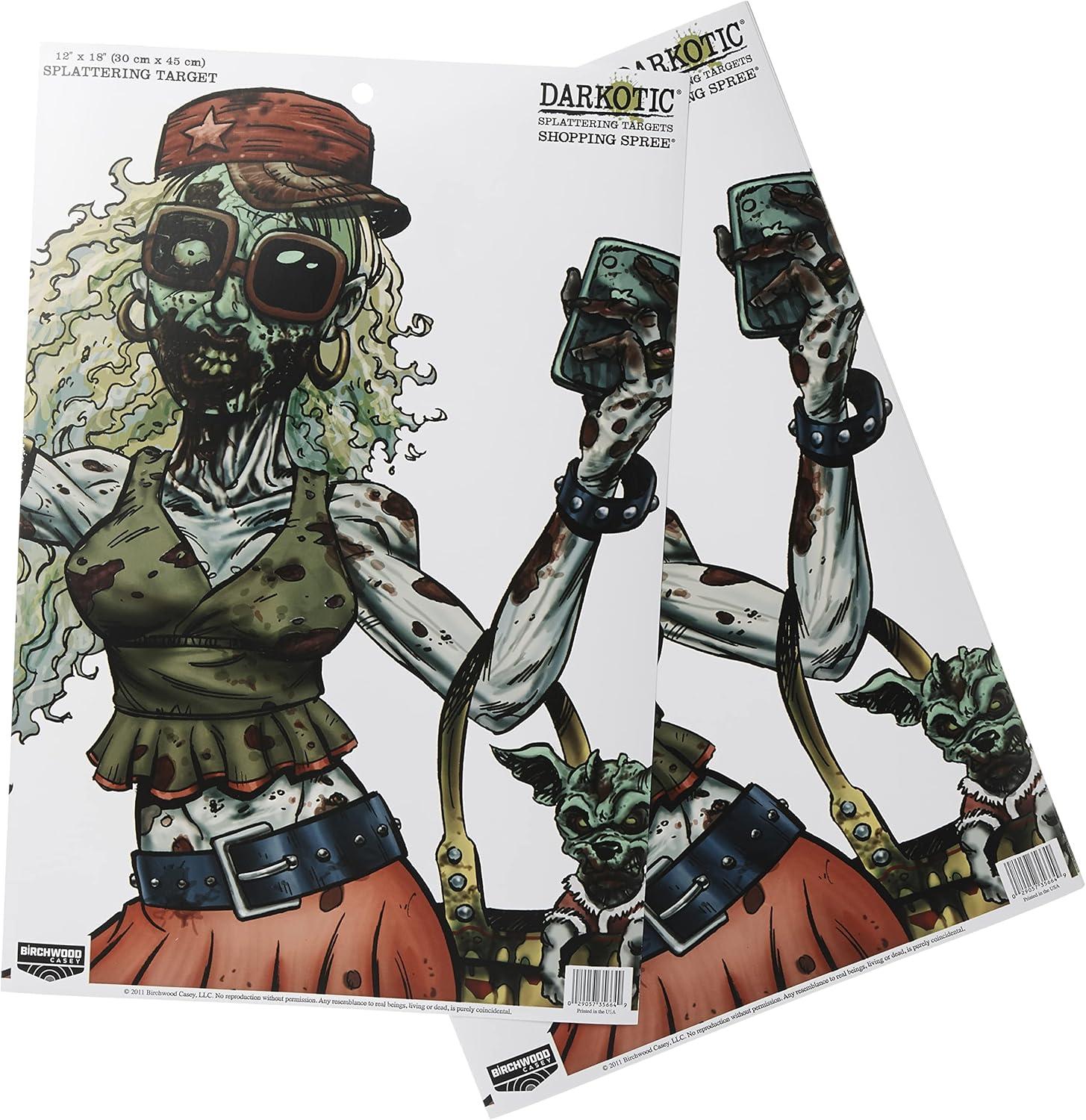 image:imageBirchwood Casey DARKOTIC 12 x 18 Paper Shooting TargetsSpree 8pk