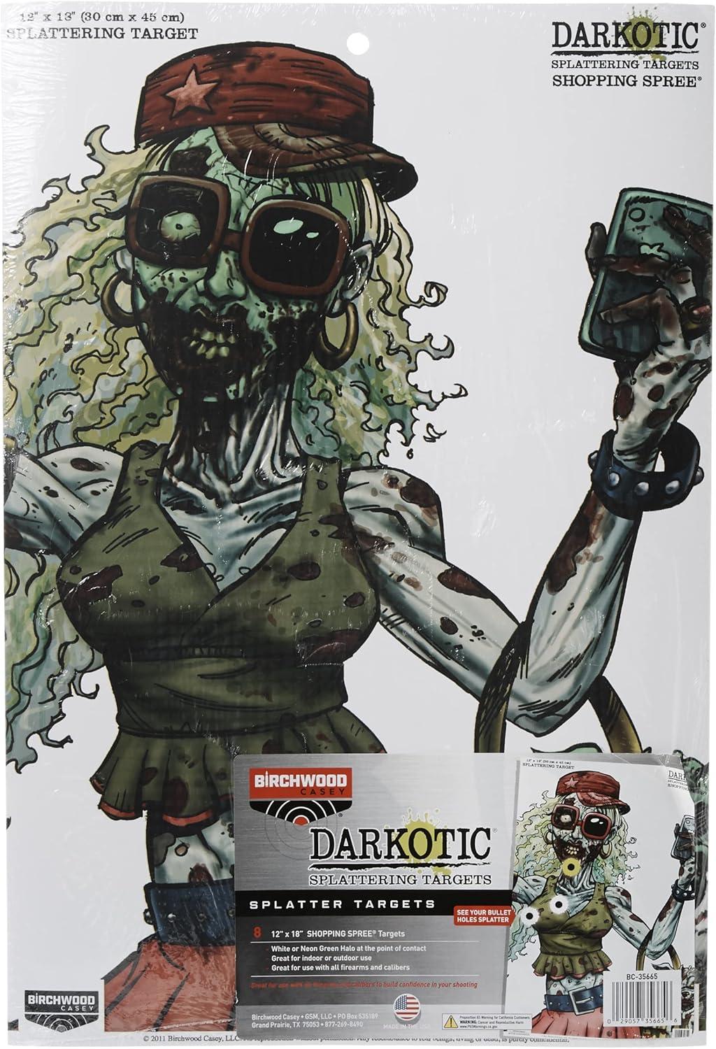 image:imageBirchwood Casey DARKOTIC 12 x 18 Paper Shooting TargetsSpree 8pk