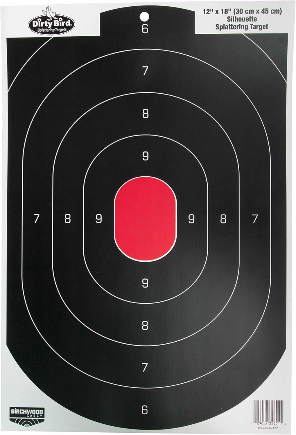 image:imageBirchwood Casey Dirty Bird 12 x 18 Paper Silhouette Shooting Targets12x18 Sil 8pk