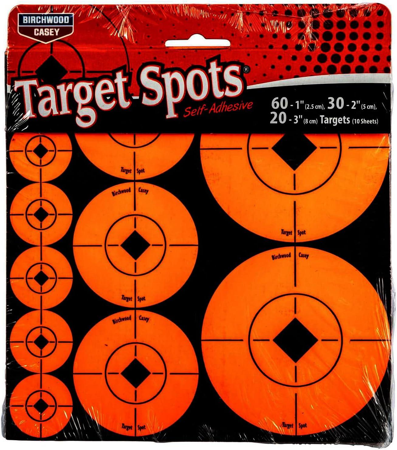 image:imageBirchwood Casey Target Spots Assorted Sizes to Extend Shooting Target UsageOrange