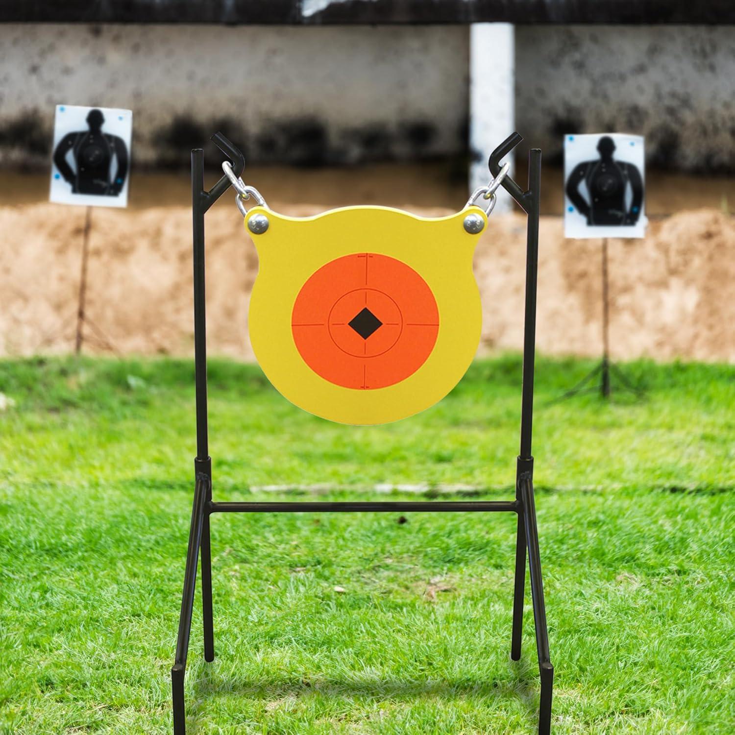 image:imageBirchwood Casey World of Targets Boomslang AR500 Steel Durable 05 Thick 95 Diameter Shooting Gong Target with Stand amp Hanging Hardware