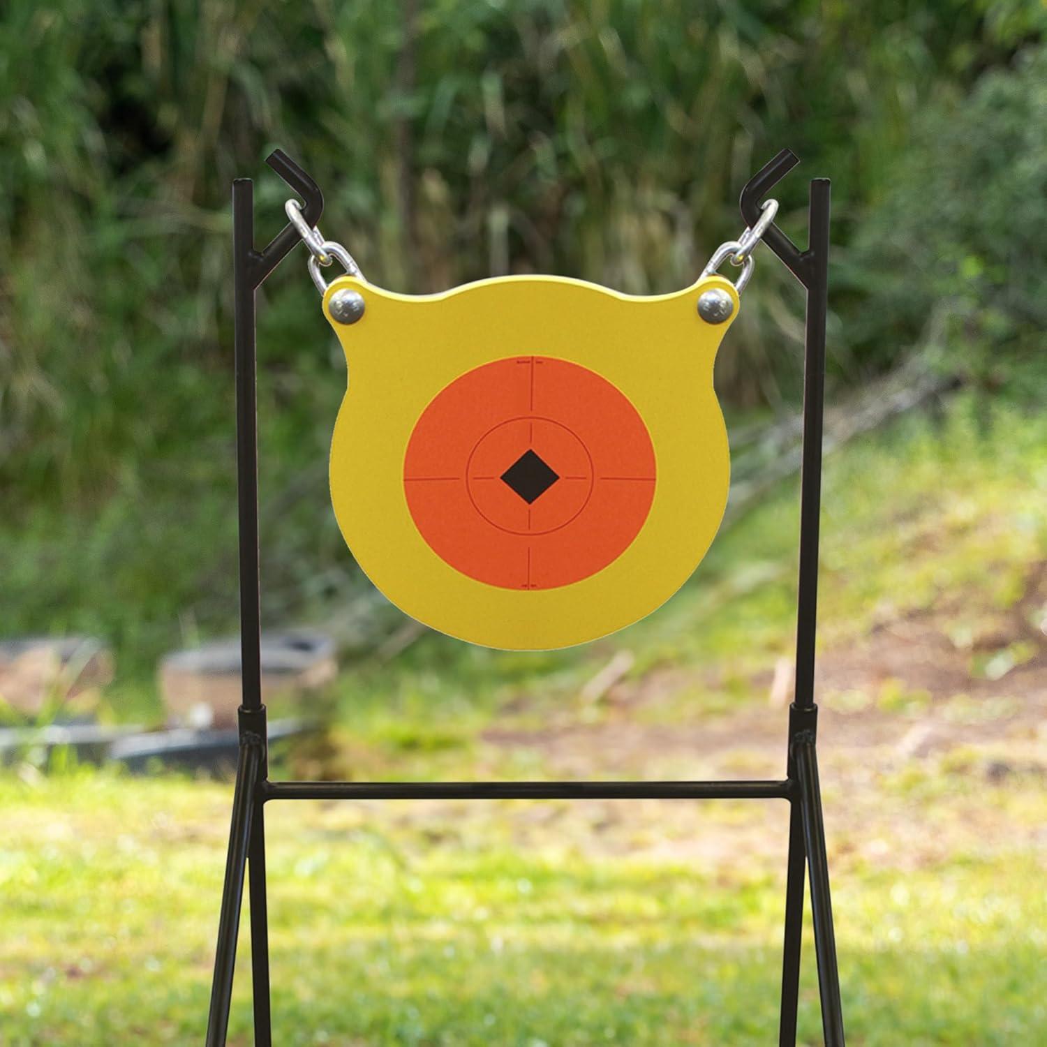 image:imageBirchwood Casey World of Targets Boomslang AR500 Steel Durable 05 Thick 95 Diameter Shooting Gong Target with Stand amp Hanging Hardware