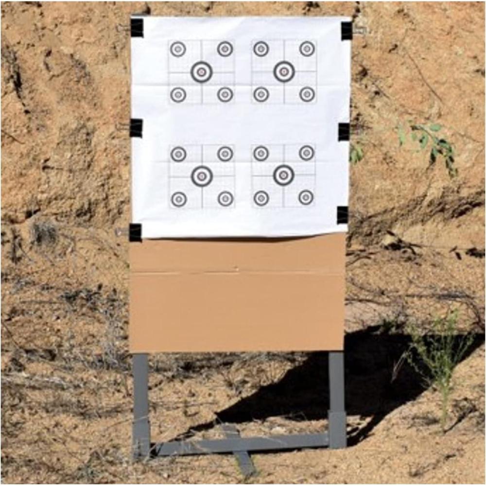 image:imageBirchwood Casey 24 Steel Target Stand Kit for Shooting Durable PowderCoated Metal Folding Target Stand 2 Uprights Cardboard Clips Paper Targets amp Carry Bag