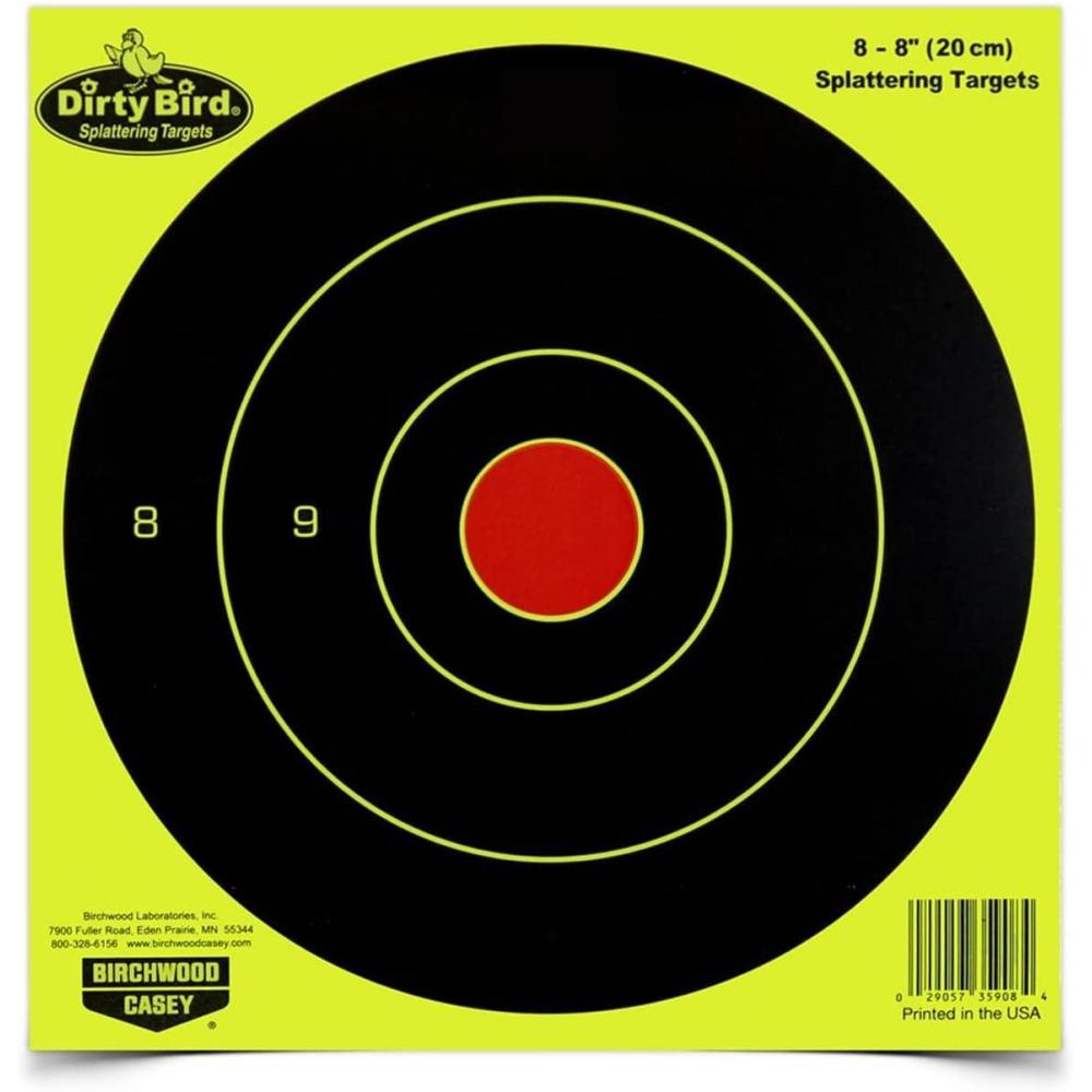image:imageBirchwood Casey 8 Dirty Bird Paper Bullseye Shooting TargetsYellow Bullseye