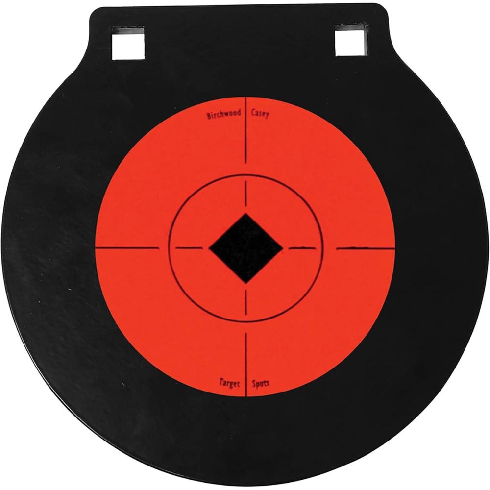 image:imageBirchwood Casey AR500 Steel Single Hole Gong 38 Thick Metal Shooting Target6