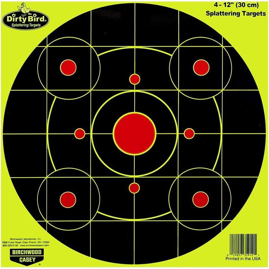 image:imageBirchwood Casey Dirty Bird 12 Bullseye Paper Shooting Targets12 25 BULLSEYE TARGETS