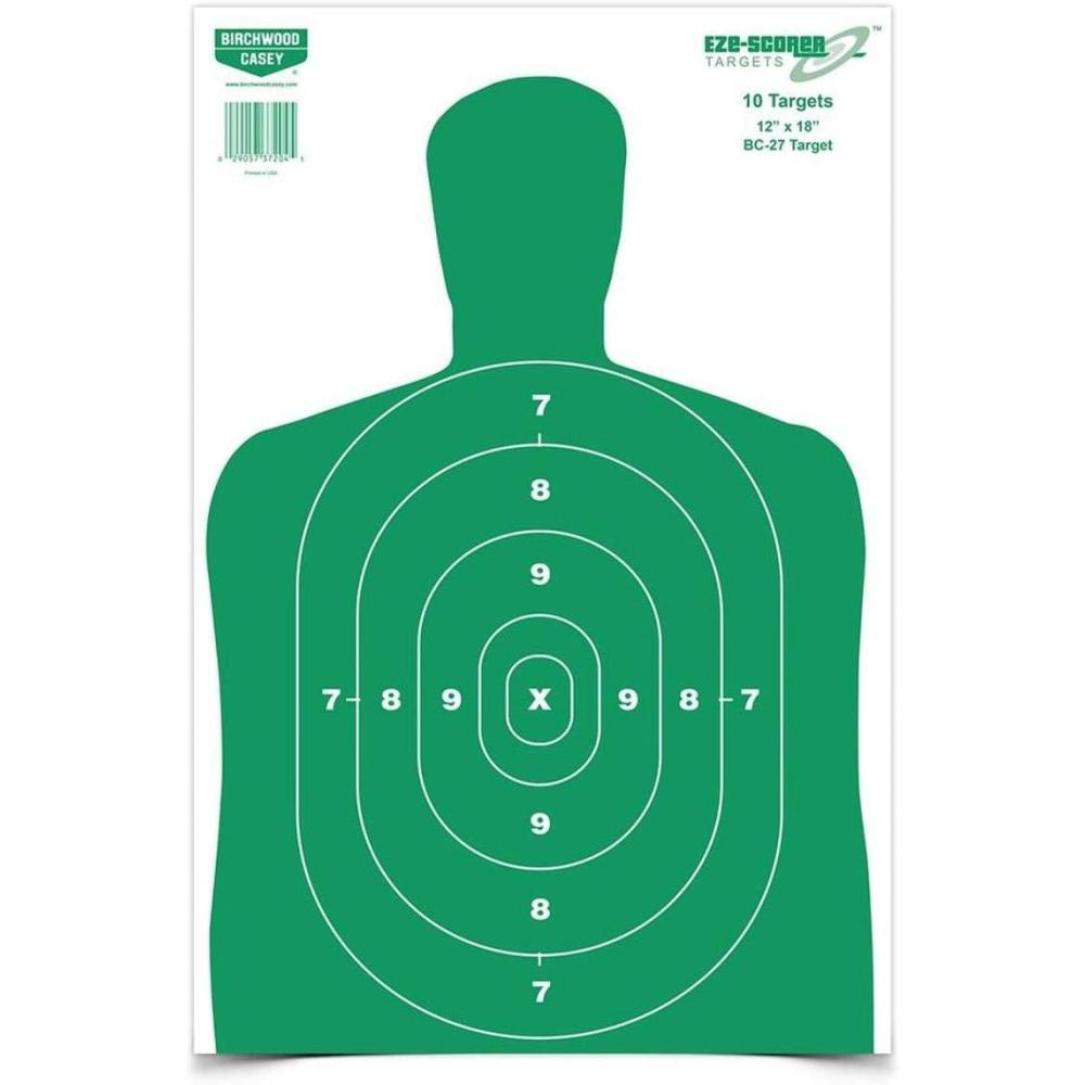 image:imageBirchwood Casey EZEScorer 12 x 18 Paper Shooting TargetsGreen Paper