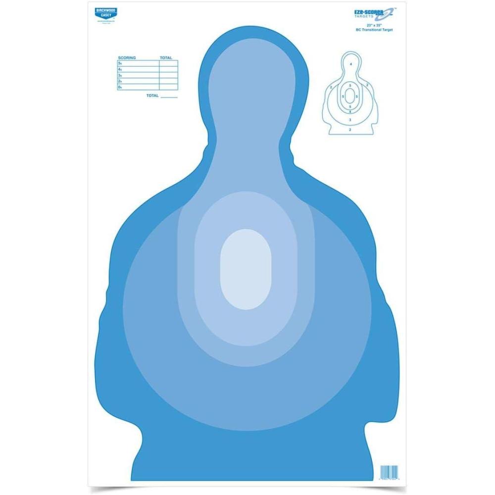 image:imageBirchwood Casey EZEScorer 23 x 35 Paper Shooting TargetsTransitional Blue