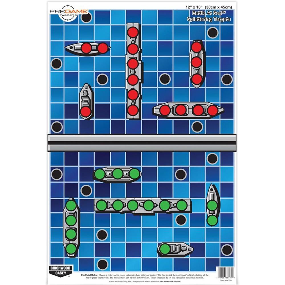 image:imageBirchwood Casey Pregame 12 x 18 Paper Shooting TargetsBattle at Sea