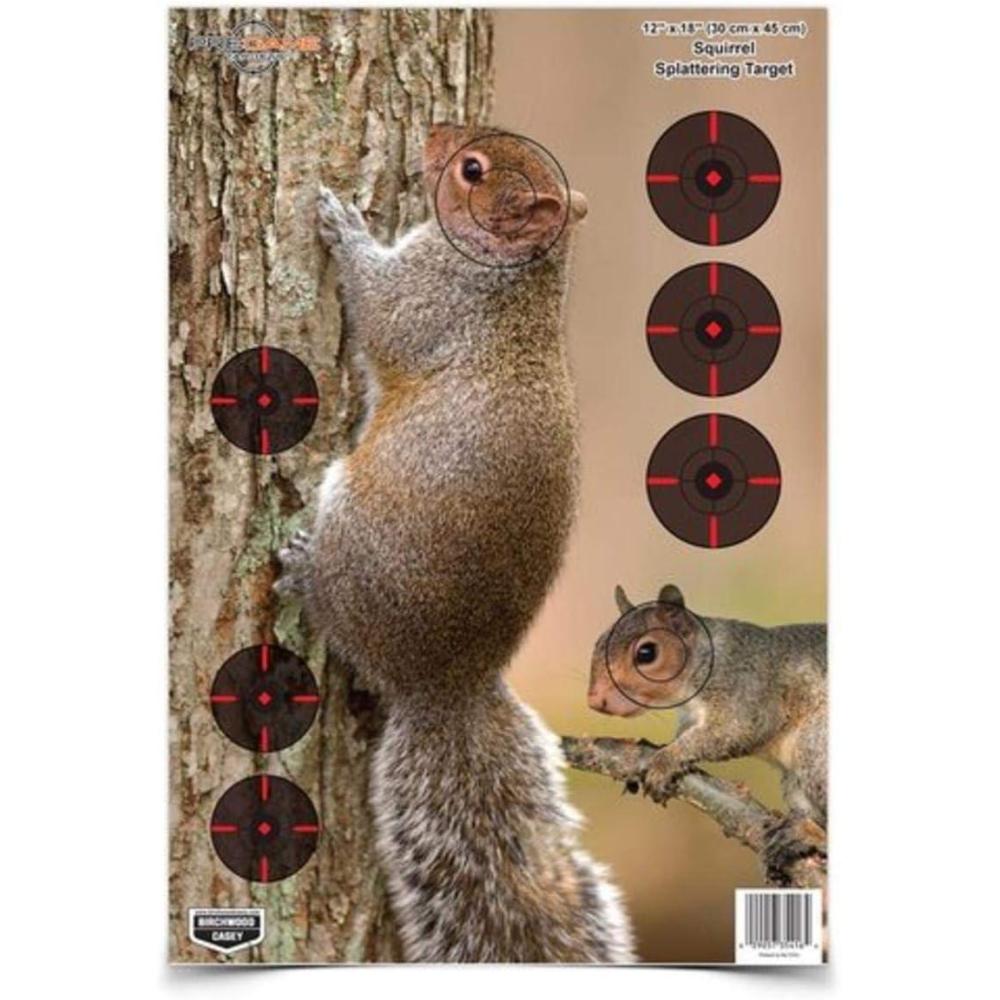 image:imageBirchwood Casey Pregame 12 x 18 Paper Shooting TargetsSQUIRREL 8PK