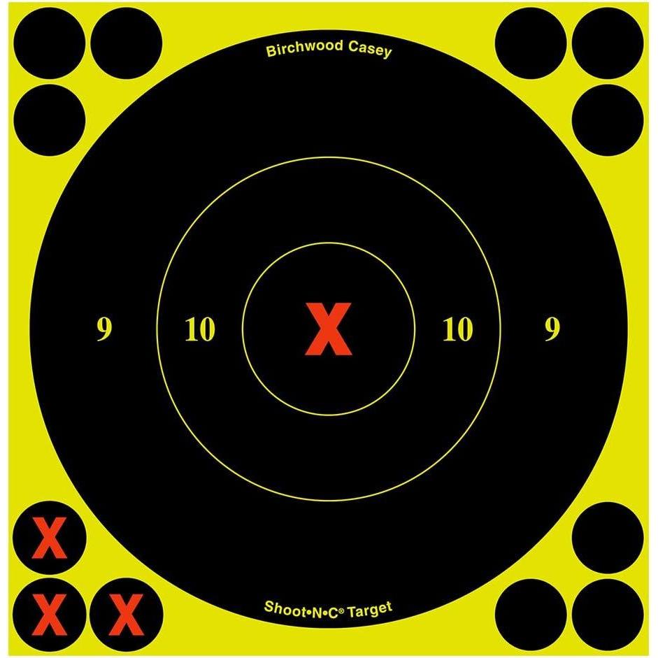 image:imageBirchwood Casey ShootNC 6 Bullseye Paper Shooting Target6 60 Targets 720 Pasters
