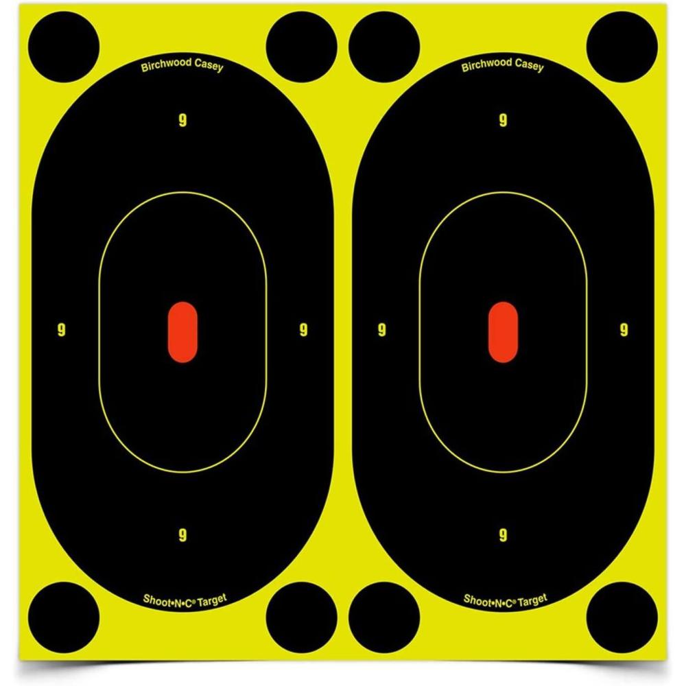 image:imageBirchwood Casey ShootNC 7 Oval Silhouette Paper ShootingTarget7 60 Targets 240 Pasters