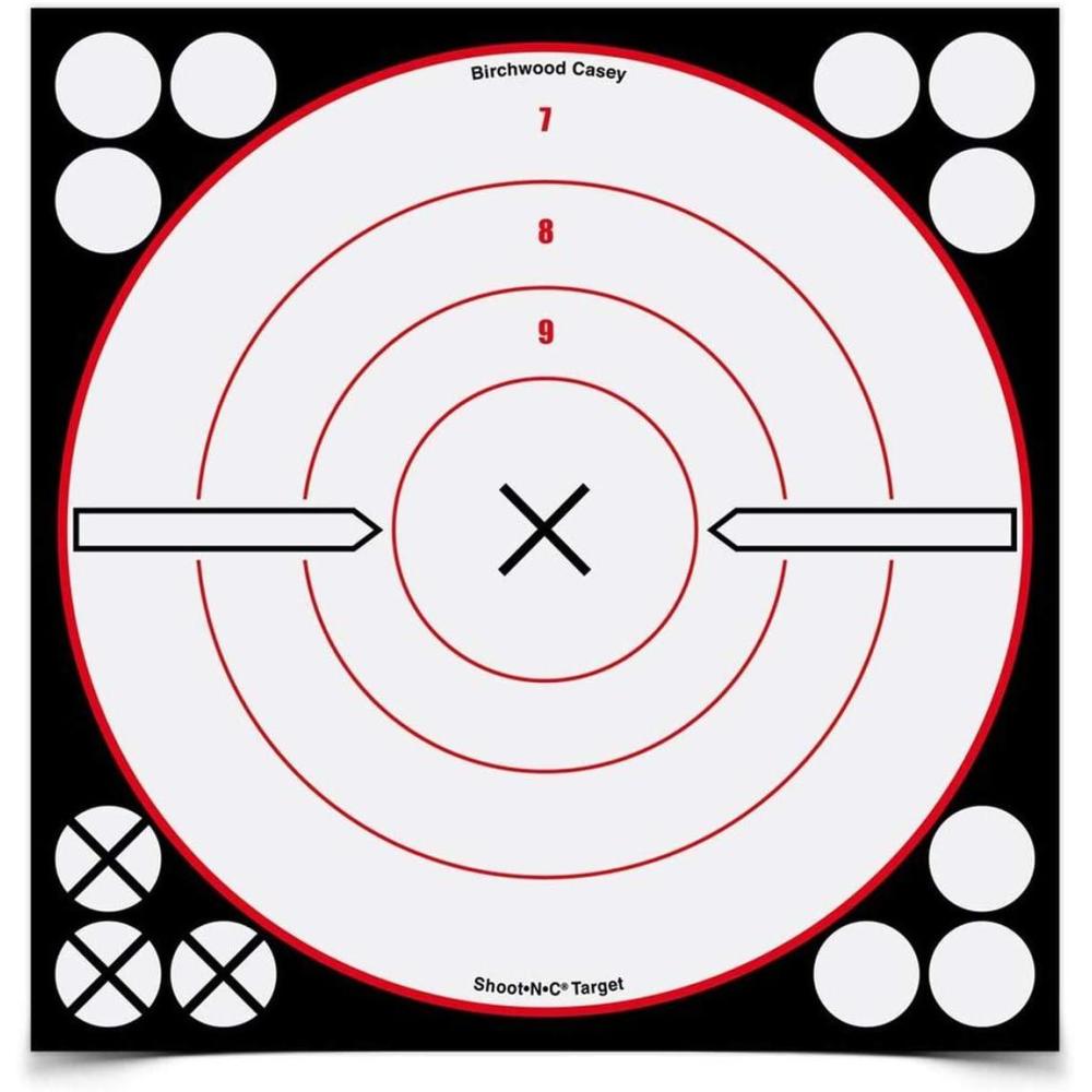 image:imageBirchwood Casey ShootNC 8 Bullseye Paper Shooting TargetWhiteBlack Bullseye