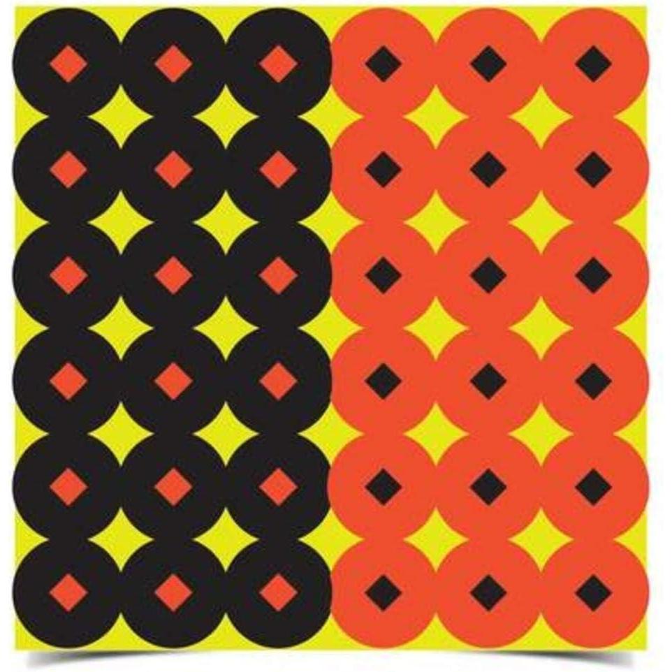 image:imageBirchwood Casey ShootNC Paper Shooting Target Pasters 432 Total1 Orange and 1 Black