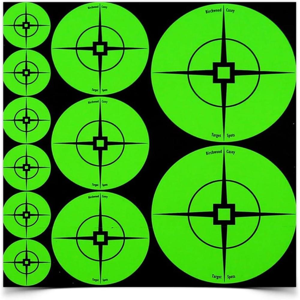 image:imageBirchwood Casey Target Spots Assorted Sizes to Extend Shooting Target UsageGreen