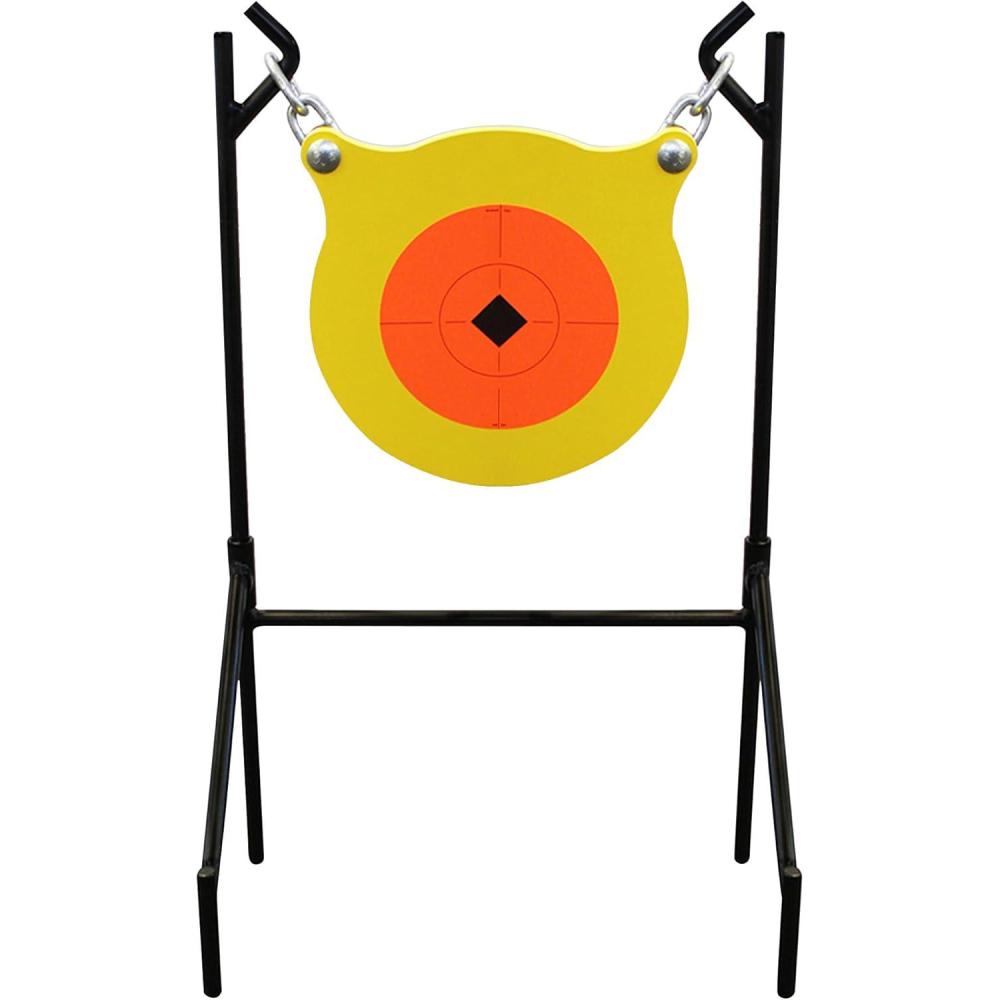 image:imageBirchwood Casey World of Targets Boomslang AR500 Steel Durable 05 Thick 95 Diameter Shooting Gong Target with Stand amp Hanging Hardware