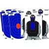 Blue/Orange Oval & Bad Guy IPSC