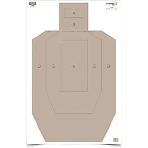 image:imageBirchwood Casey 23 x 35 EzeScorer IPSC Practice ShootUp Brilliant White Paper Targets for Indoor and Outdoor Use100 Targets