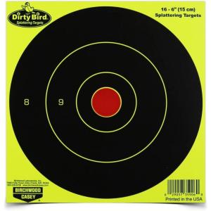image:imageBirchwood Casey 6 Dirty Bird Paper Bullseye Shooting TargetsYellow Bullseye