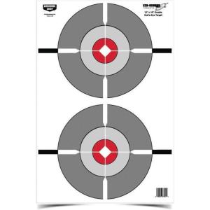 image:imageBirchwood Casey EZEScorer 12 x 18 Paper Shooting TargetsDouble Bullseye