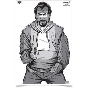 image:imageBirchwood Casey EZEScorer 23 x 35 Paper Shooting TargetsBad Guy IPSC