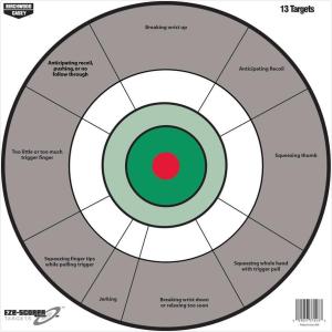 image:imageBirchwood Casey EzeScorer 12 Brilliant White Simple and Effective Sight in Targets12 Trainer 100pk