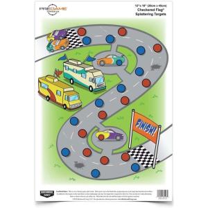 image:imageBirchwood Casey Pregame 12 x 18 Paper Shooting TargetsCheckered Flag