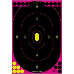 image:imageBirchwood Casey ShootNC 12 x 18 Oval Silhouette Paper Shooting TargetsPink Silhouette