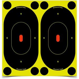 image:imageBirchwood Casey ShootNC 7 Oval Silhouette Paper ShootingTarget7  12 Targets  48 Pasters