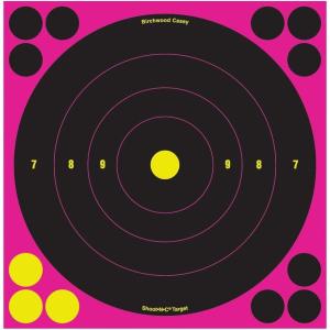 image:imageBirchwood Casey ShootNC 8 Bullseye Paper Shooting TargetPink Bullseye