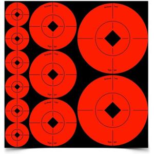 image:imageBirchwood Casey Target Spots Assorted Sizes to Extend Shooting Target UsageOrange