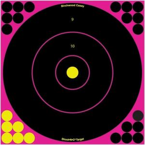 image:imageShootNC Colored Bullseye Targets  5 Count PinkBlack